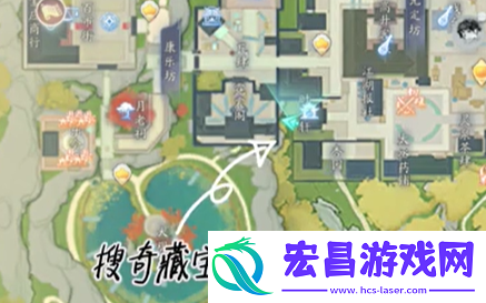 射雕搜奇藏宝图1位置前往路线一览