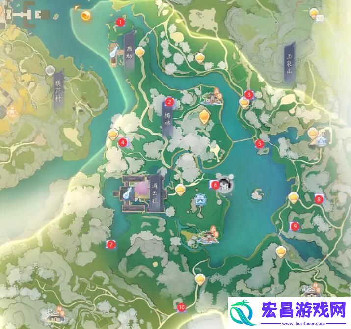 射雕梅坞猛兽献宝位置图文攻略