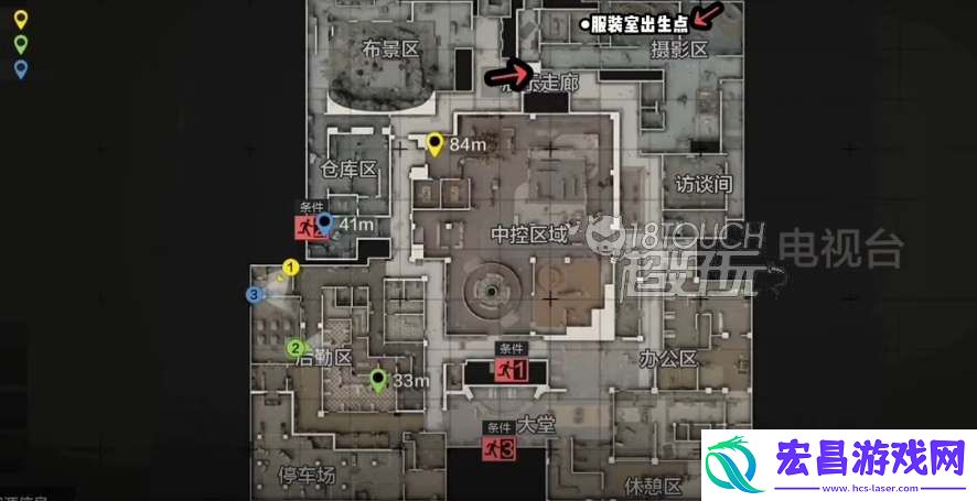 暗区突围电视台二楼地图怎么去