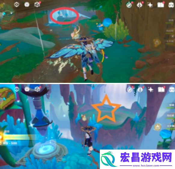 原神贪食匿叶龙山王锚点怎么开