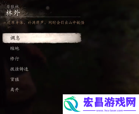 黑神话悟空黑风山苍狼林打坐点在哪
