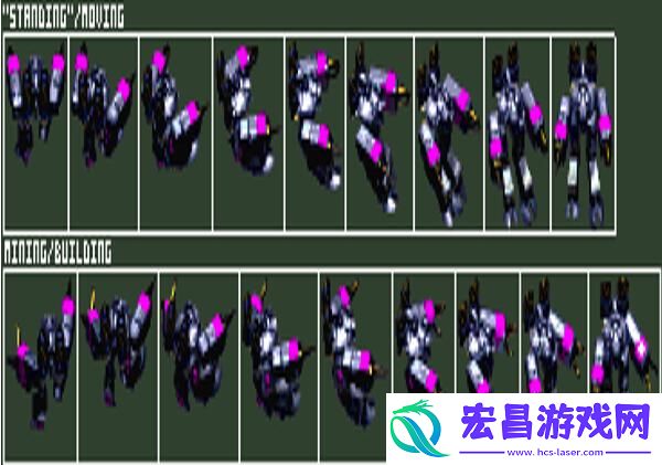 俯视角2D游戏该如何表现角色多个方向的动作