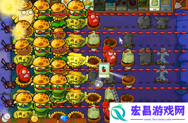 植物大战僵尸杂交版冒险58关怎么过