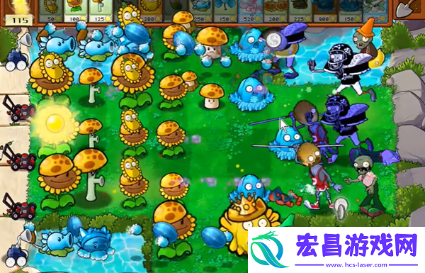 植物大战僵尸杂交版冒险55关怎么过