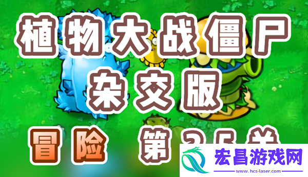 植物大战僵尸杂交版冒险25关怎么过