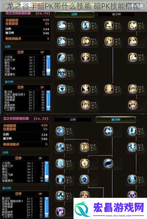 龙之谷手暗PK带什么技能