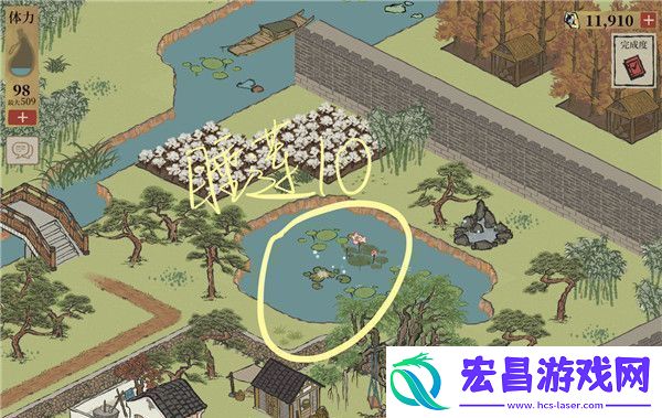江南百景图睡莲获取位置汇总