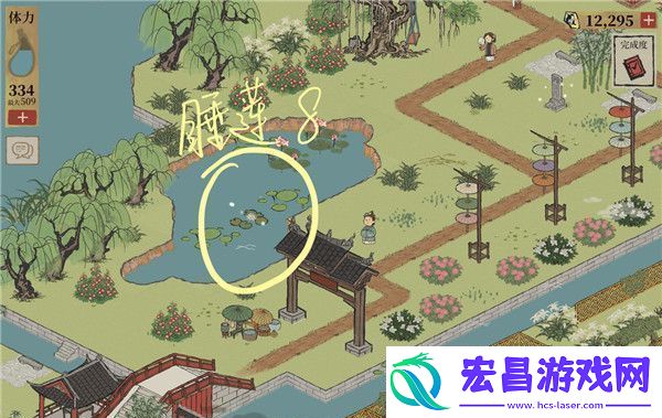 江南百景图睡莲获取位置汇总