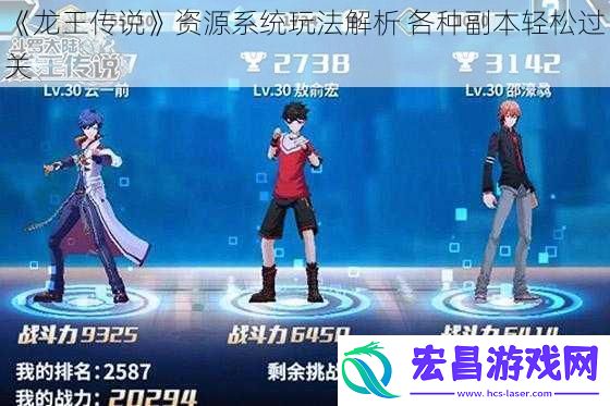 龙王传说资源系统玩法解析各种副本轻松过关