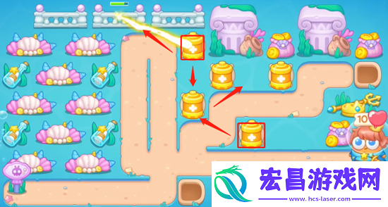 保卫萝卜4嗨钓度假岛第10关怎么过