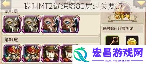 我叫MT2试练塔80层过关要点