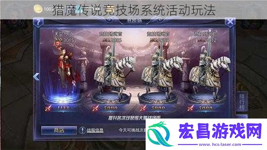 猎魔传说竞技场系统活动玩法