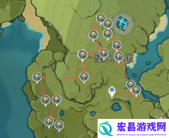 原神甜甜花位置一览