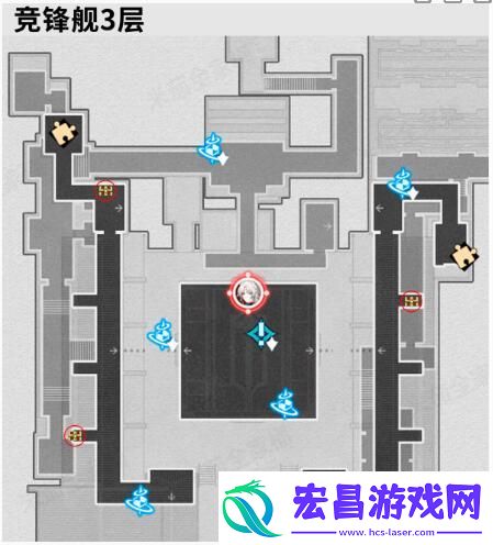 崩坏星穹铁道竞峰舰地图宝箱在哪
