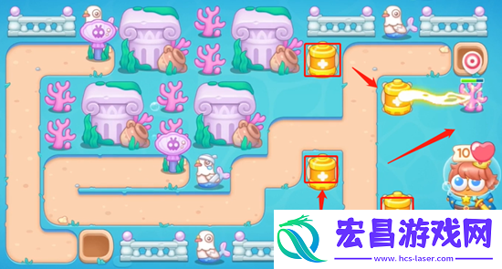 保卫萝卜4嗨钓度假岛第18关怎么过