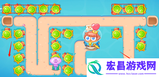 保卫萝卜4嗨钓度假岛第4关怎么过
