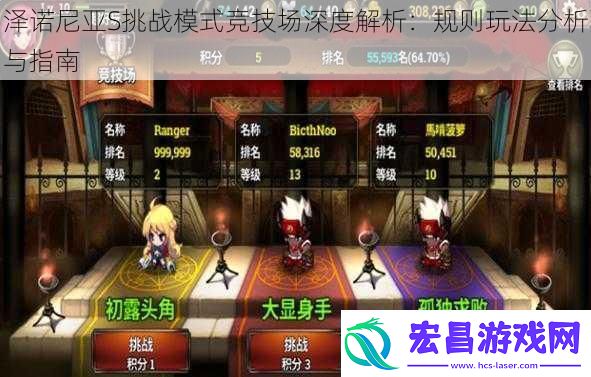 泽诺尼亚S挑战模式竞技场深度解析