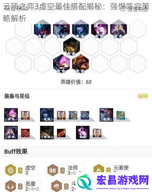 云顶之弈3虚空最佳搭配揭秘