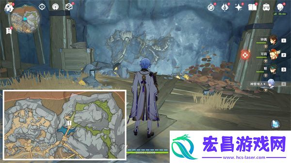 原神层岩巨渊化石墙壁在哪
