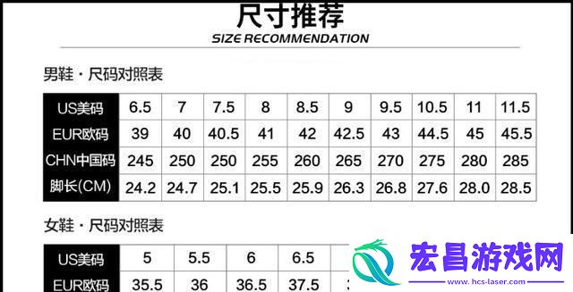 国产尺码与欧洲尺码