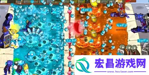 PVZ杂交版益智模式冰火两重天过关攻略详解