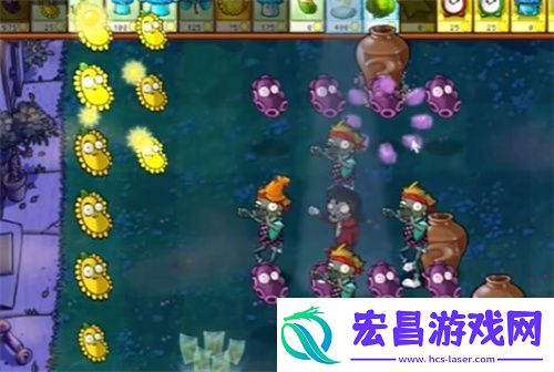 PVZ杂交版益智模式忧郁咖啡豆1过关流程分享