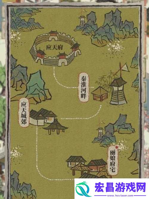 江南百景图微波巷位置探寻