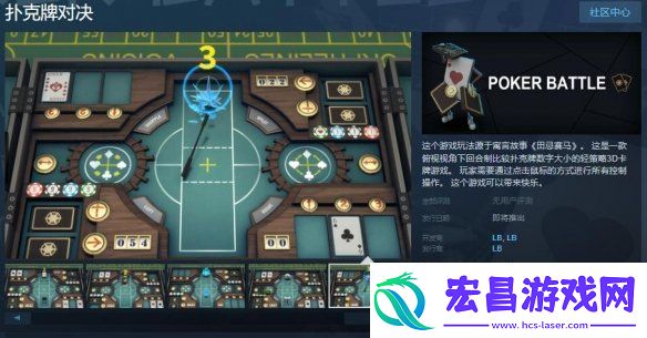 轻策略3D卡牌游戏扑克牌对决现已登陆Steam页面