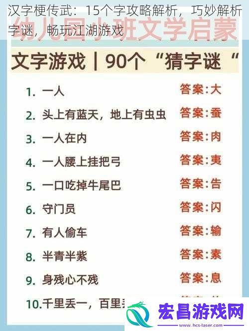 汉字梗传武