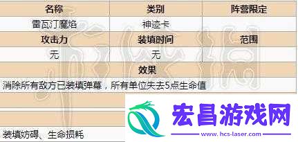 神代梦华谭神迹卡数据及信息介绍