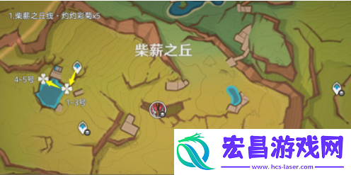 原神5.1灼灼彩菊在哪刷新