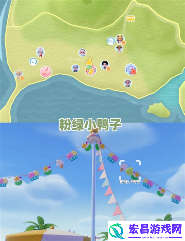 8月13日心动小镇小黄鸭位置和家具气泡位置