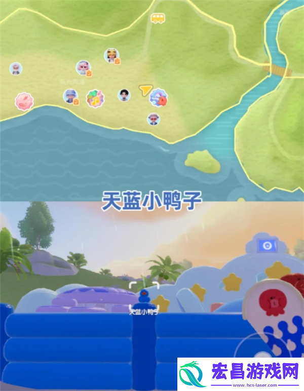 8月13日心动小镇小黄鸭位置和家具气泡位置