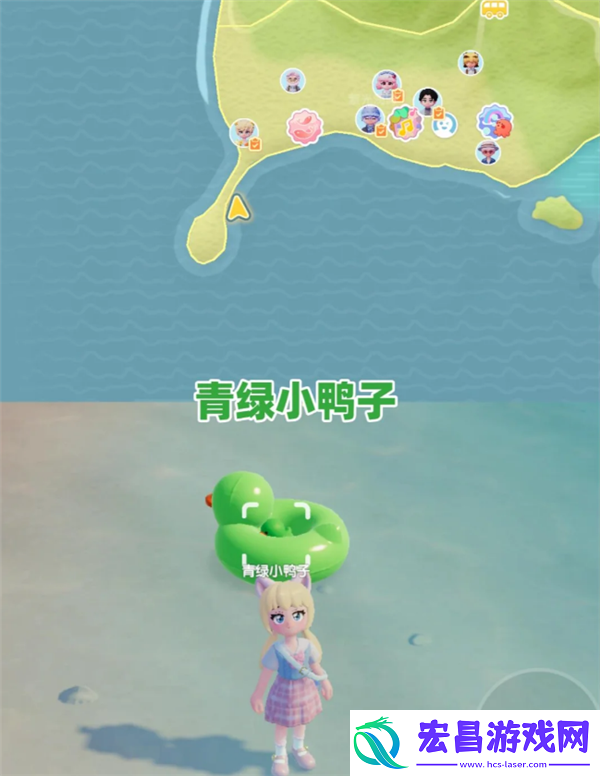 8月13日心动小镇小黄鸭位置和家具气泡位置