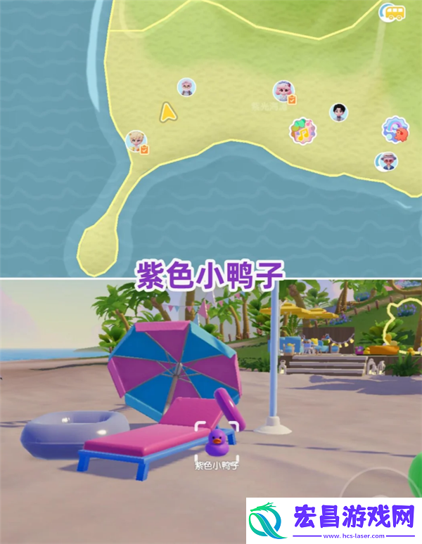 8月13日心动小镇小黄鸭位置和家具气泡位置