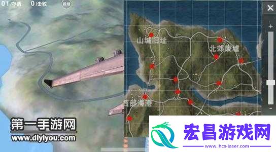 荒野行动中安全区与毒气区的辨认技巧