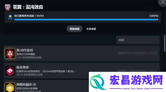 苍翼混沌效应成就有哪些
