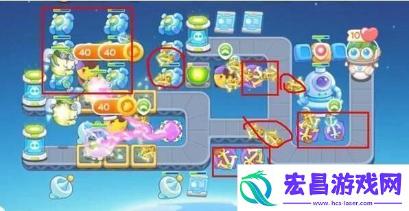 保卫萝卜4太空穿越第17关怎么过