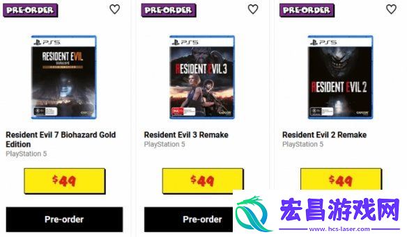 生化危机2/3/7PS5实体版曝光