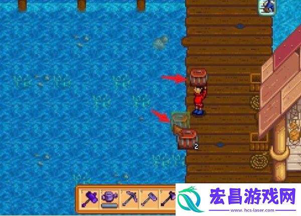 星露谷物语蟹笼的诱饵放置方法