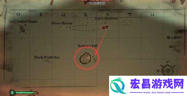 盗贼之海KrakensFall北面向大海破碎旗杆解谜位置详细介绍