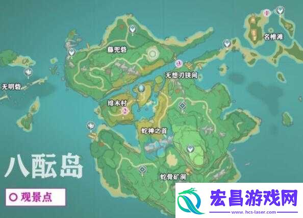 原神2.1版本全新观景点地图攻略