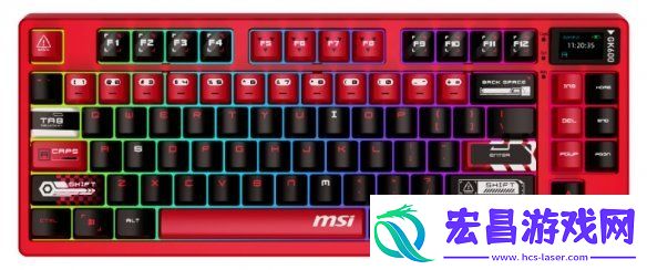 微星外设新品！首款三模带屏机械键盘