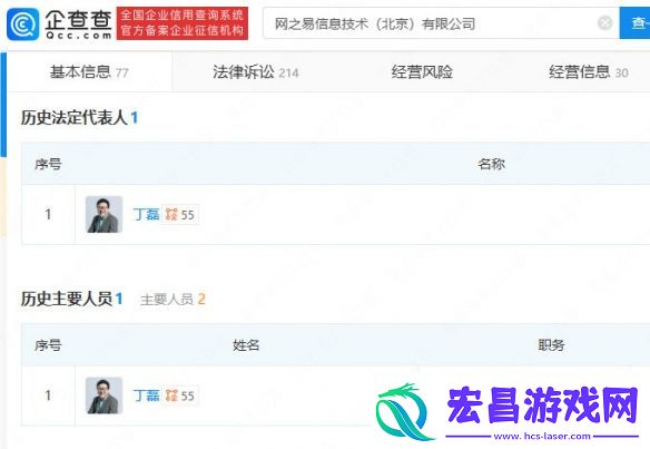丁磊卸任北京之易法定代表人、总经理