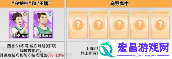 排球少年新的征程乌野低配阵容怎么配