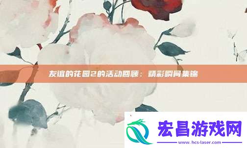 友谊的花园2的活动回顾