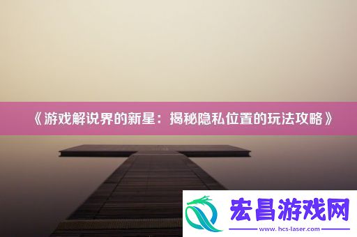 游戏解说界的新星