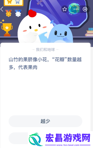 山竹的果脐像小花