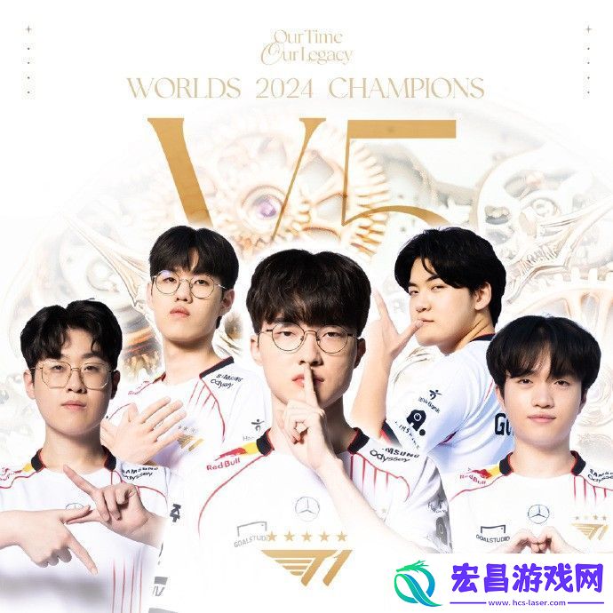 Faker达成五冠王成就