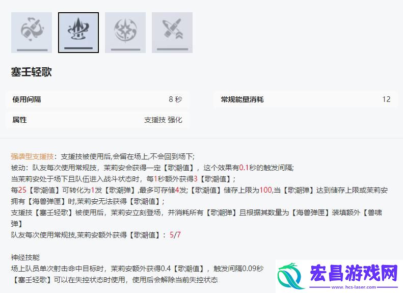 尘白禁区茉莉安幽潮技能是什么